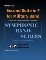 Second Suite in F for Military Band Concert Band sheet music cover